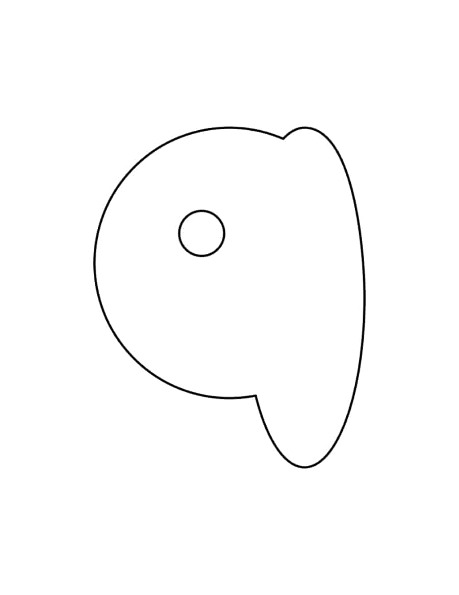 Lowercase Bubble Letter Q Coloring Pdf Free Vectors